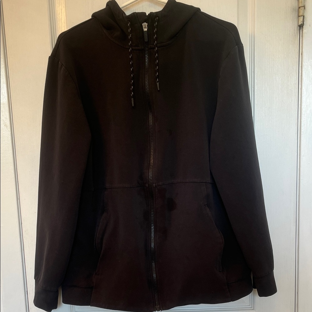 Matrix Charcoal Zip-Up Hoodie